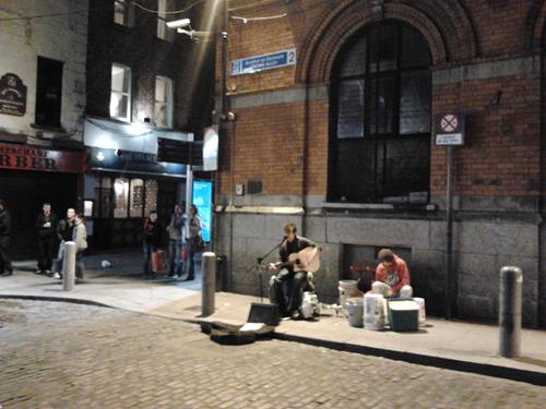 Buskers.