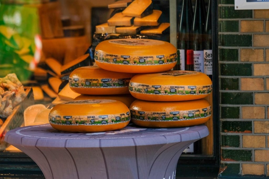 Gouda é um queijo típico holandês. Saiba aqui onde comer queijo em Amsterdam.