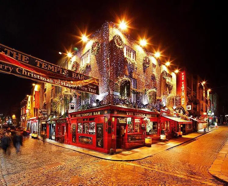 Temple Bar em Dublin.