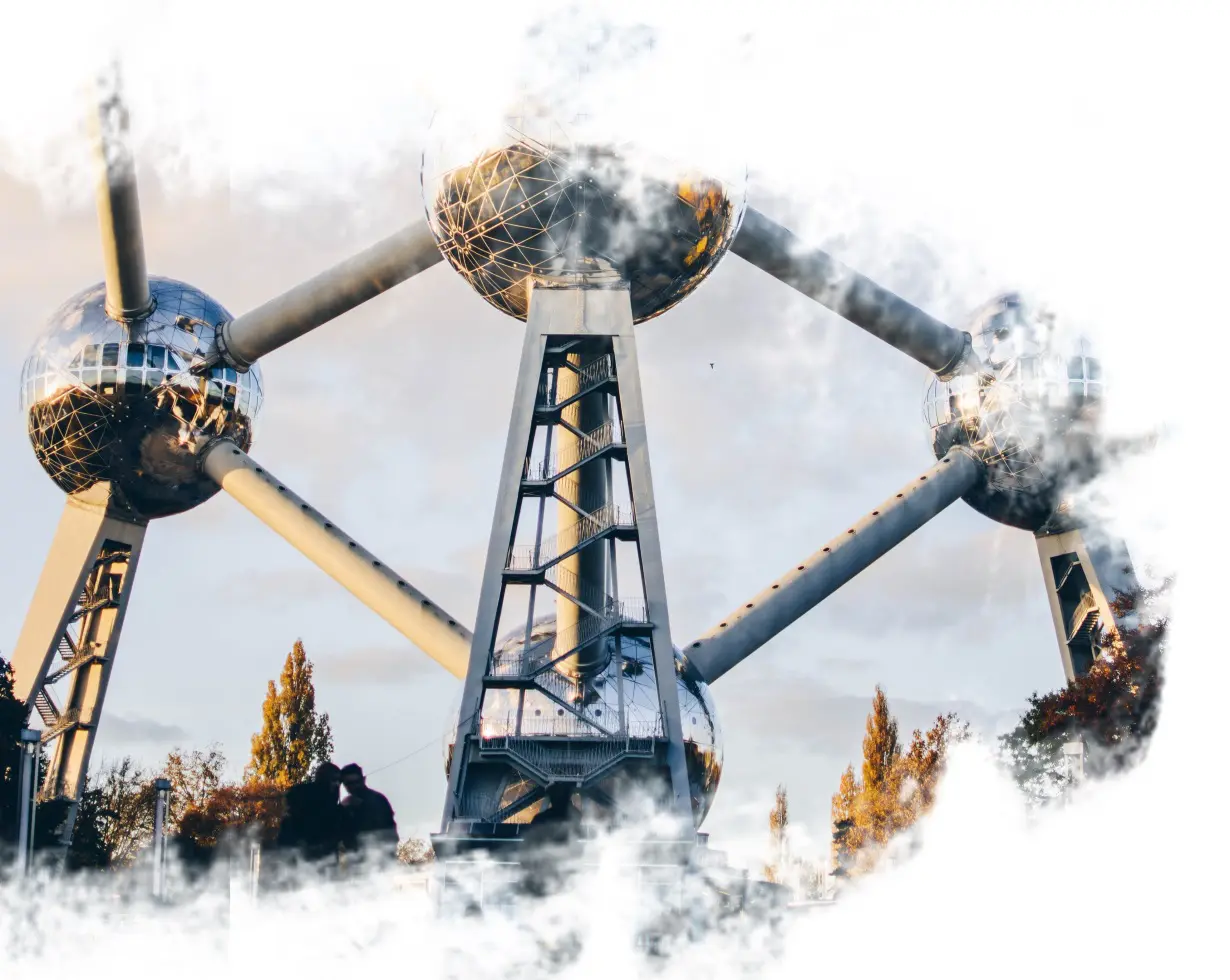Monumento Atomium em Bruxelas.