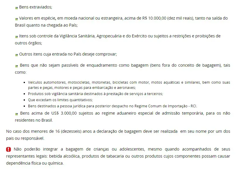 Trazer alimentos e bebidas do exterior, é possível?
