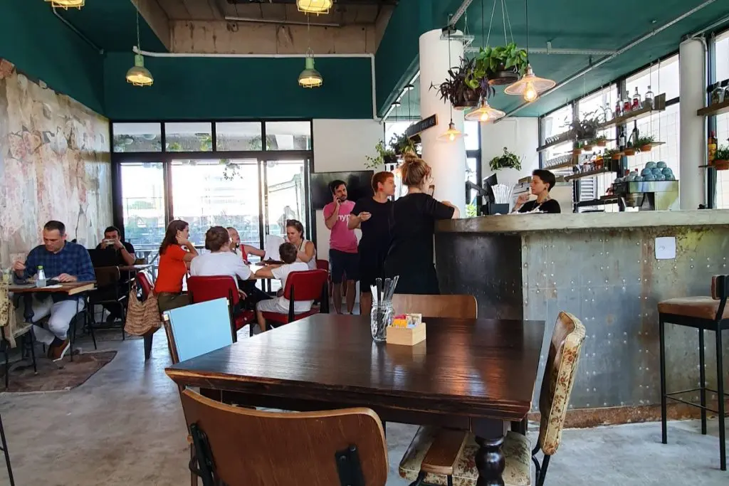Restaurante do Selina Madalena São Paulo.