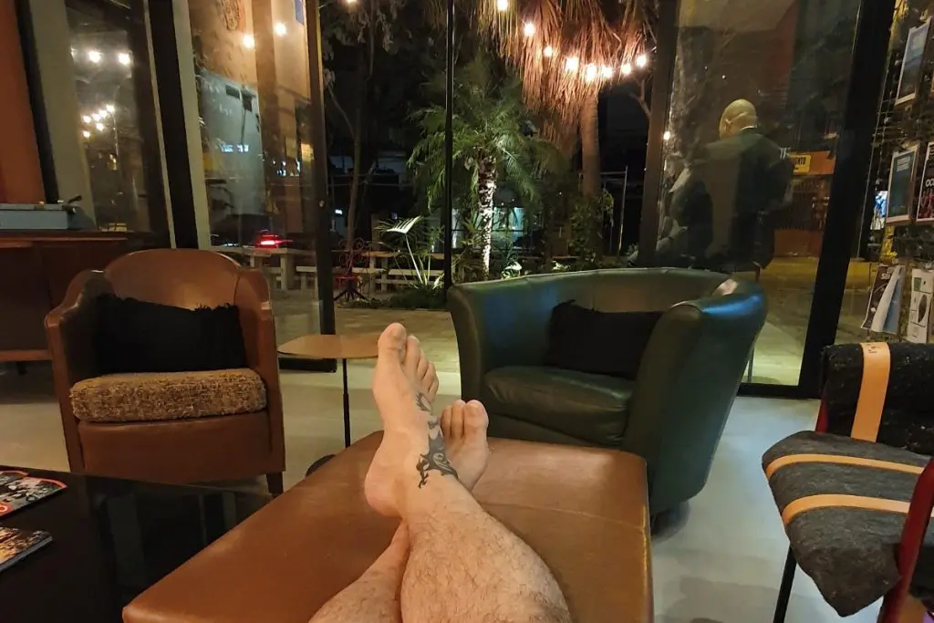 Recepção do Selina Madalena São Paulo.