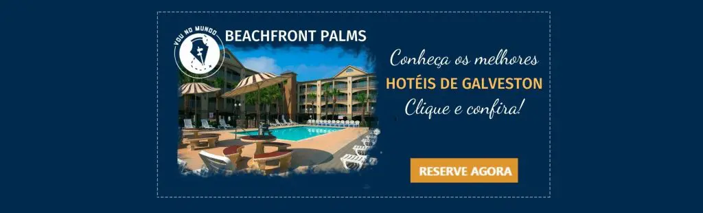 Hotel Beachfront Palm em Galveston, Texas.