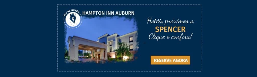 Hotel Hampton Inn Auburn, próximo a Spencer, EUA.