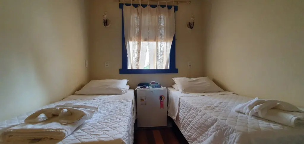 Quarto da Pousada Marília de Dirceu em Tiradentes, MG.