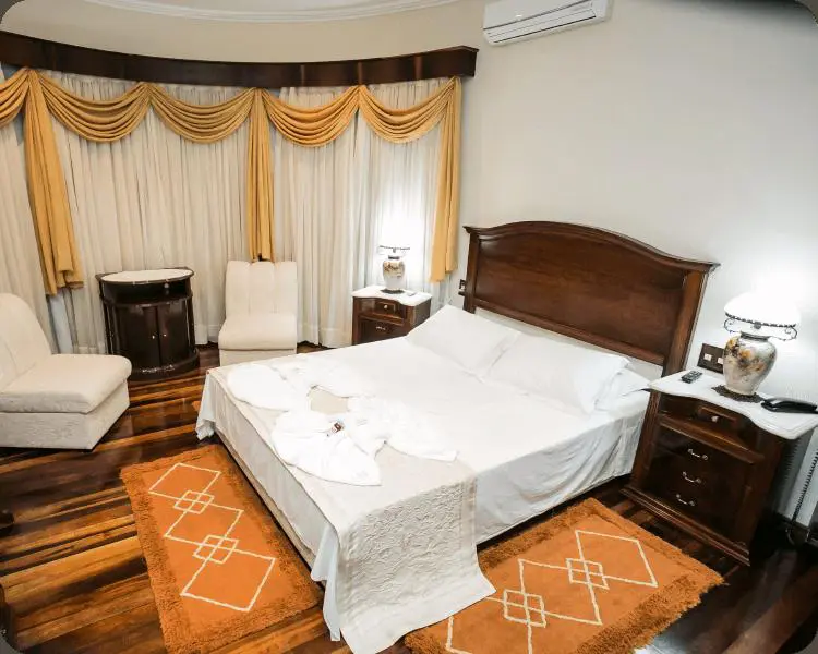 Quarto da Pousada Dein Haus.